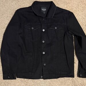 Boohoo Mens Classic Black Jacket